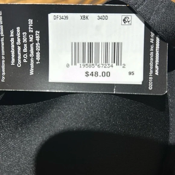 Bally Black Contour Bra with Adjustable Strapsb n DD - Picture 3 of 4